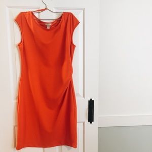 Fitted burnt orange dress